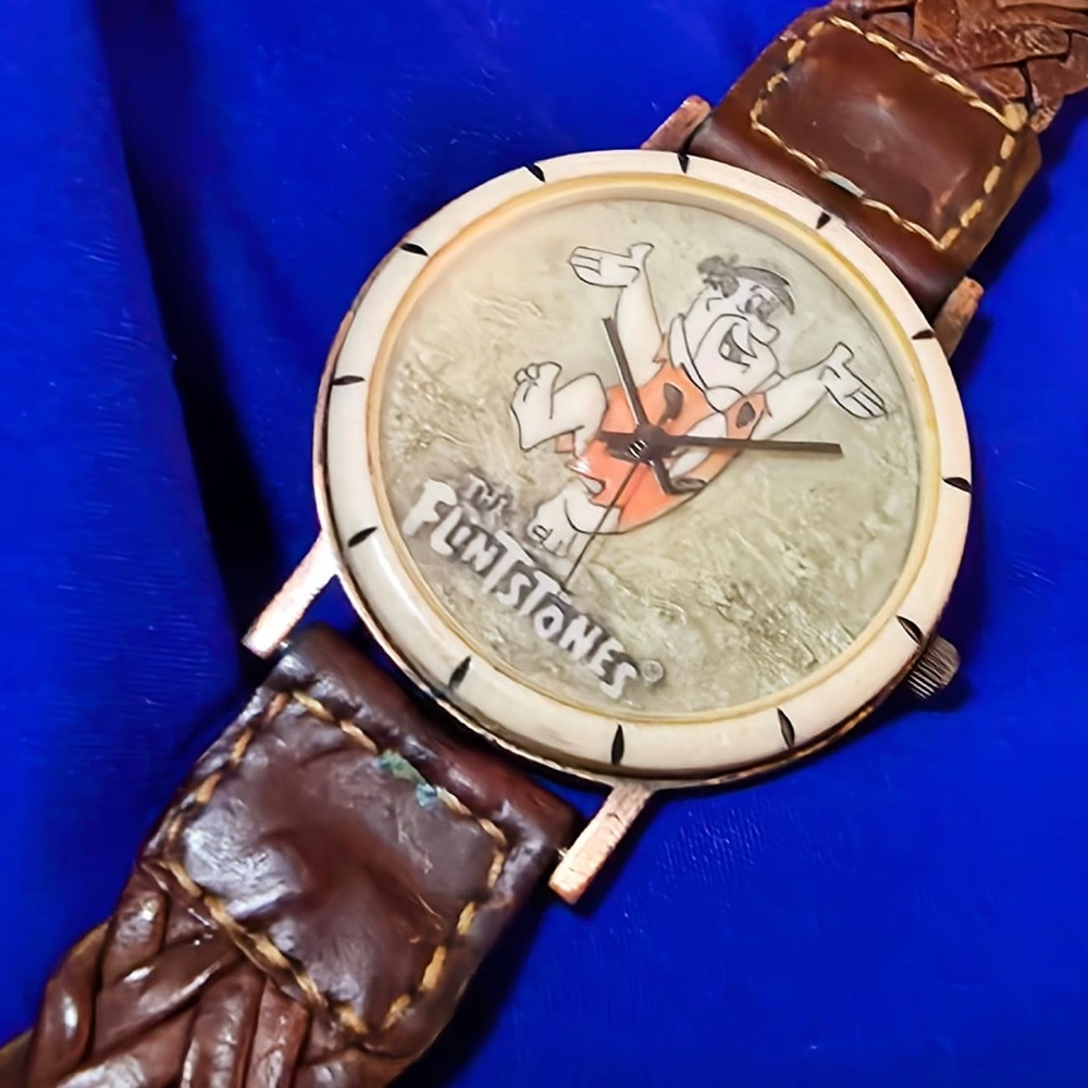 Fossil Flintstone Limited Edition 1990 Vintage Classic Unisex Watch